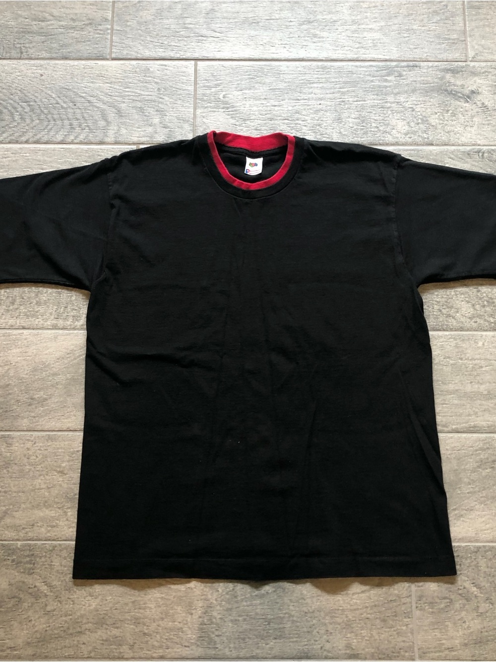 Vintage 90s Fruit of the Loom USA Made Sweatshirt Short Sleeve Blank Men Size L
